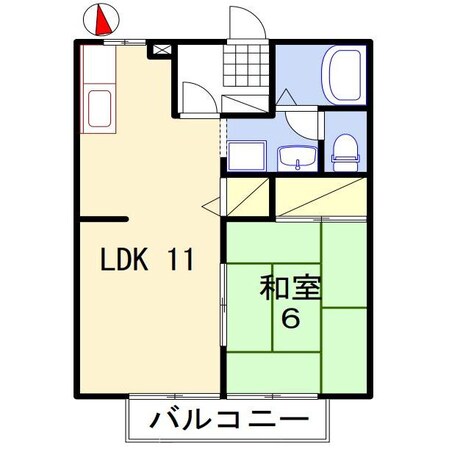 コスモハイツB棟の物件間取画像